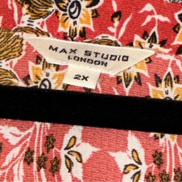 Max Studio London Floral Midi Dress - Size 2X - Picture 3 of 7